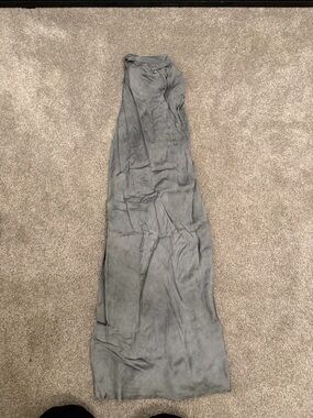 RtA Gray Satin Midi Dress